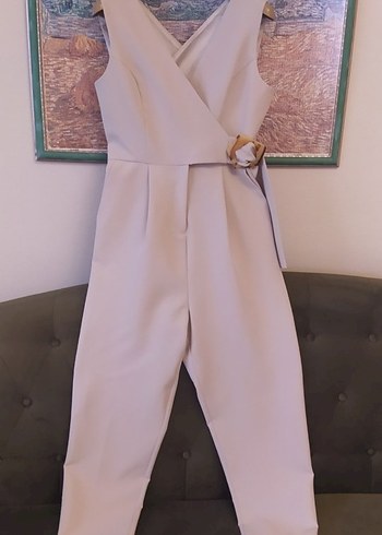 Bej Kemerli V Yaka Kolsuz Tulum - Görsel 7