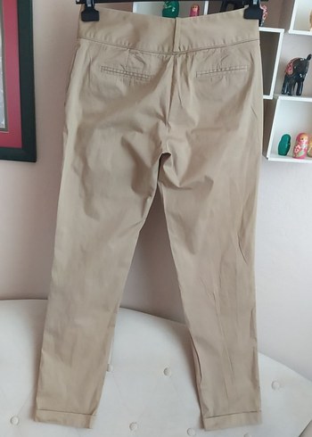 s Beden camel Renk Bej Kadın Kumaş Pantolon Regular Fit