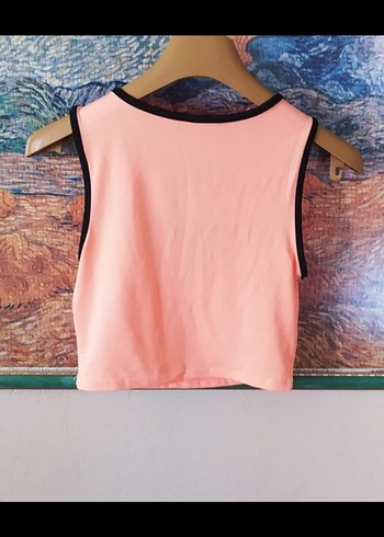 Turuncu Straplez Kısa Atlet - Görsel 8