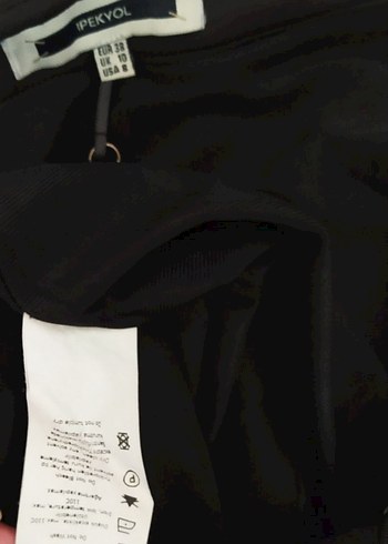 Siyah Mini Hamile Eteği Fermuarlı - Görsel 8