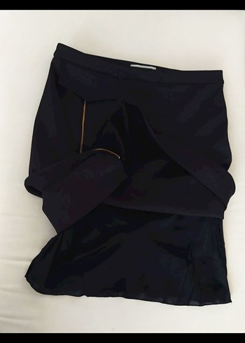 Siyah Mini Hamile Eteği Fermuarlı - Görsel 7