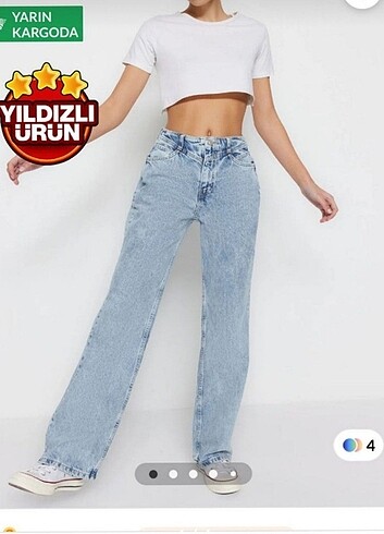 Trendyolmila bol paçalı jean