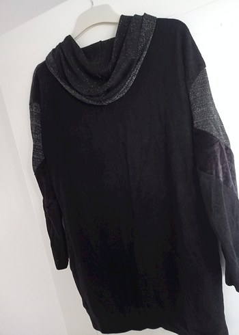 Uzun Kollu Gri Goth Sweatshirt - Görsel 4