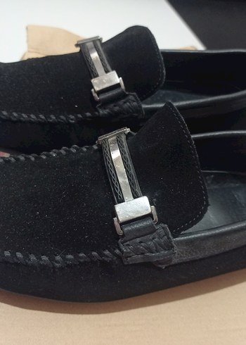 Siyah Süet Tokalı Erkek Loafer - Görsel 4