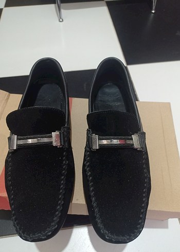 Siyah Süet Tokalı Erkek Loafer - Görsel 3
