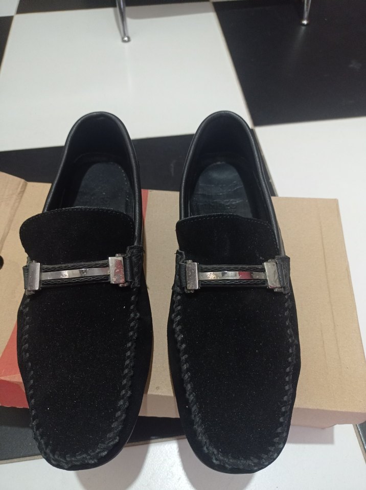 Siyah Süet Tokalı Erkek Loafer - Görsel 3