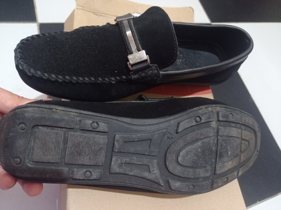 Siyah Süet Tokalı Erkek Loafer - Görsel 5