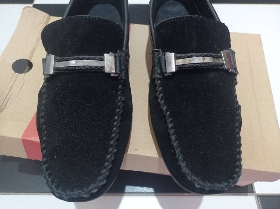 Siyah Süet Tokalı Erkek Loafer - Görsel 2