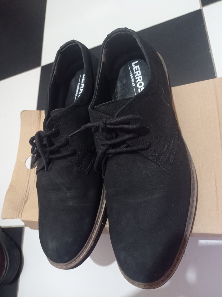 Siyah Süet Erkek Klasik Ayakkabı - Görsel 3