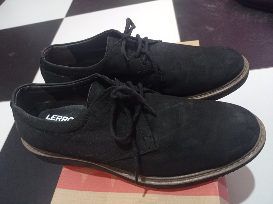 Siyah Süet Erkek Klasik Ayakkabı - Görsel 2