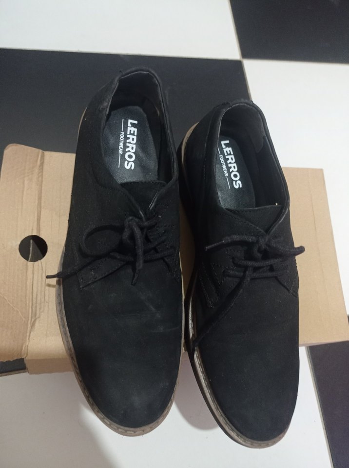 Siyah Süet Erkek Klasik Ayakkabı - Görsel 5