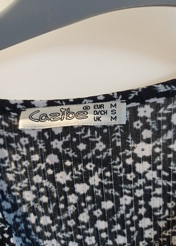 V Yaka Desenli Kadın elbisePiliseli, Siyah - Görsel 5