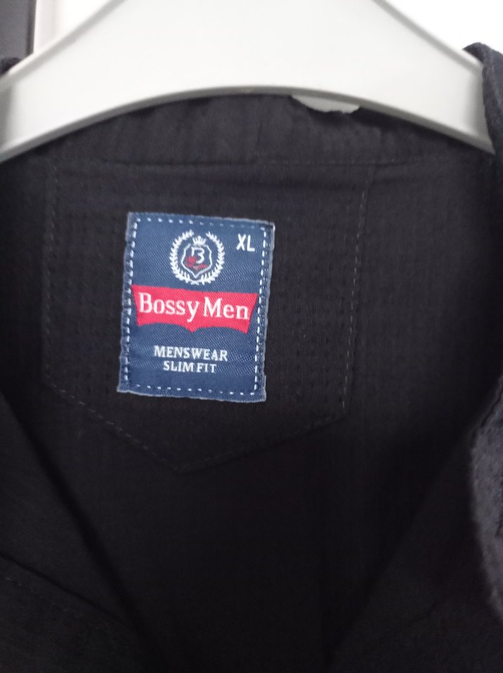 Erkek Siyah Uzun Kollu Keten Gömlek - Görsel 3