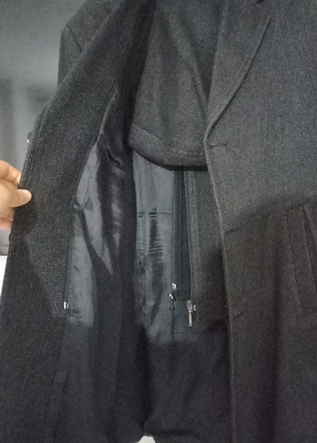 Siyah Süet Erkek mont - Görsel 2
