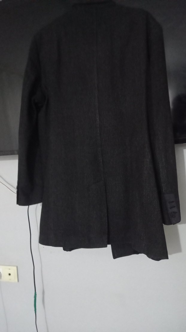 Siyah Süet Erkek mont - Görsel 3