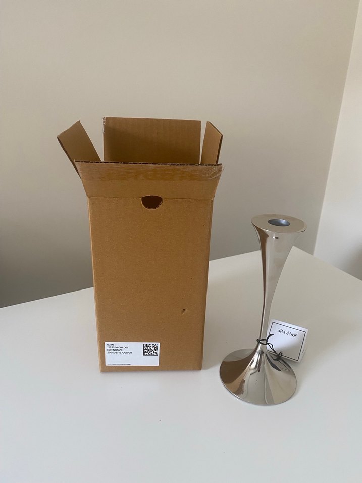 Beyaz Metal Şamdan - Görsel 3