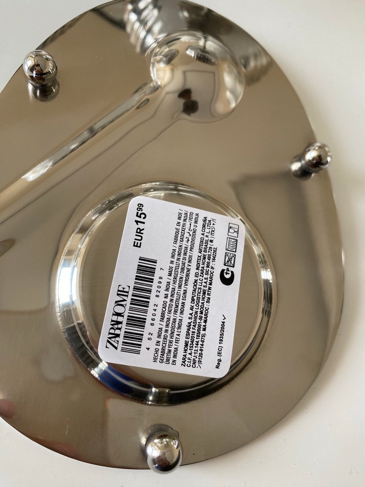 Parlak Metal Kahve Fincanı ve Tabak Seti - Görsel 5