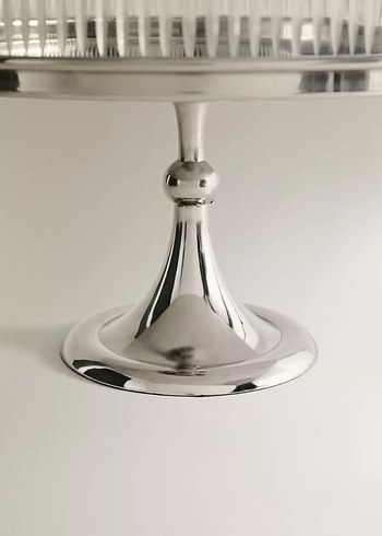 Paslanmaz çelik cam kek fanusu - Görsel 4