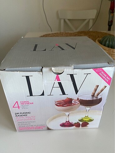 Lav puding dondurma kasesi 4lü