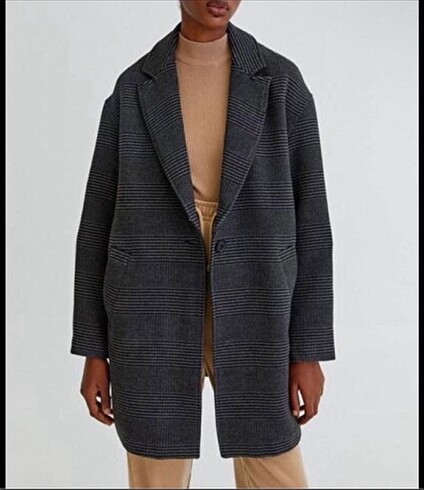 Pull&Bear Kaşe Kaban
