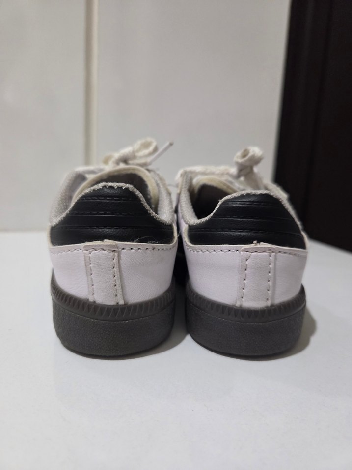 Beyaz Erkek Çocuk Sneaker - Cırtlı - Görsel 4