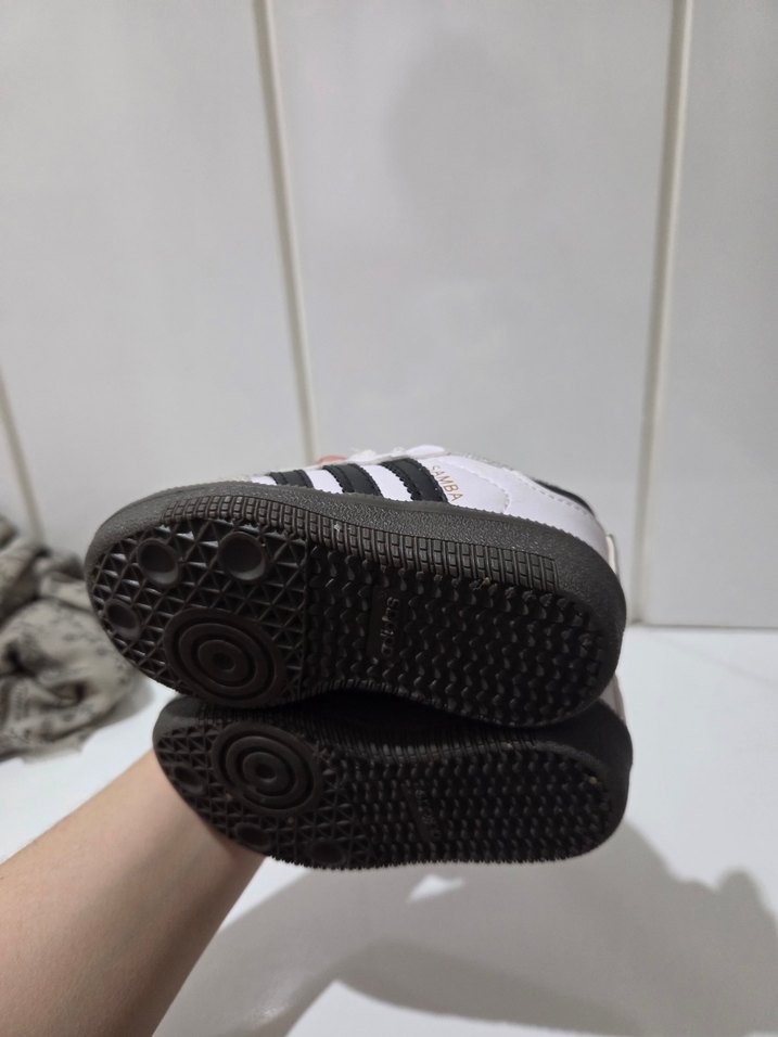 Beyaz Erkek Çocuk Sneaker - Cırtlı - Görsel 5