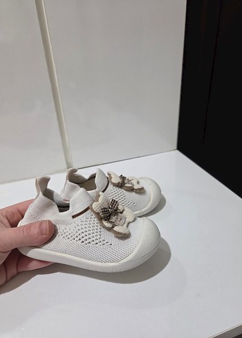 Beyaz Kız Bebek İlk Adım Ayakkabısı - Görsel 2