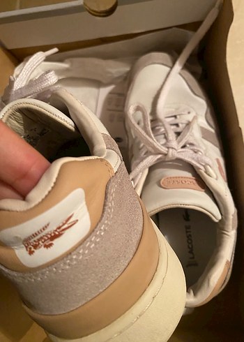 Lacoste Kadın Beyaz Spor Ayakkabı Sneaker - Görsel 4