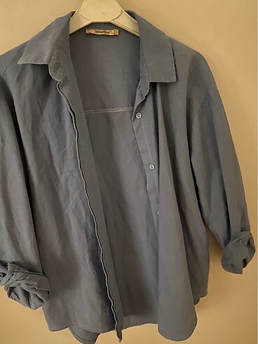 Kadın Mavi Gömlek - Görsel 2