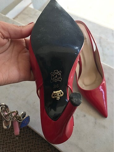 36 Beden Kırmızı stiletto