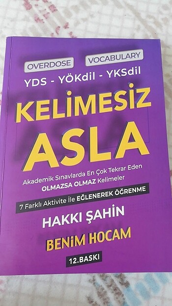 Benim hocam kelimesiz asla 