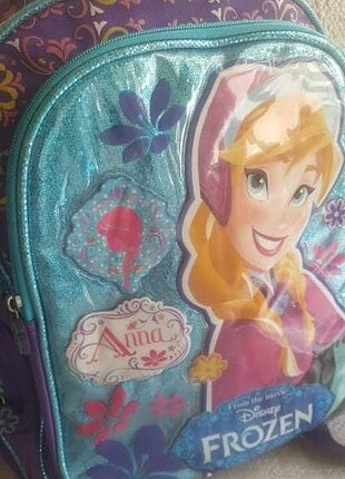 Frozen Anna figürlü okul çantası 
