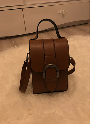 Taba rengi kutu çanta