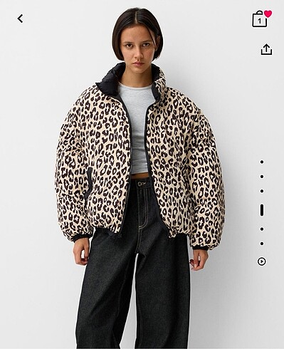 Bershka leopar mont