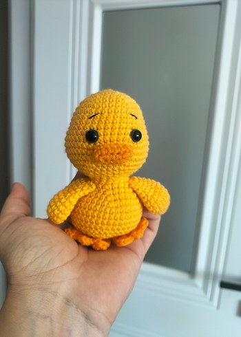 Sarı Örgü Ördek Peluş Oyuncak