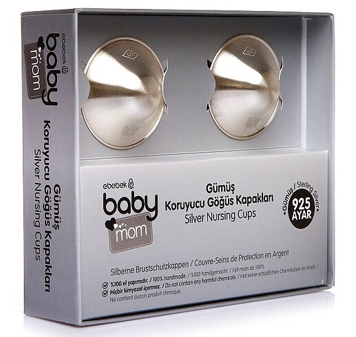 Diğer Babymom gümüş göğüs koruyucu kapak