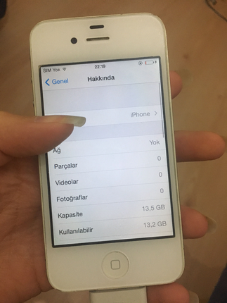 diğer Beden beyaz Renk I phone.....