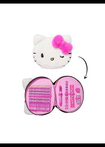 Nakışlı Fermuarlı Hello Kitty Kız Kalem Kutusu