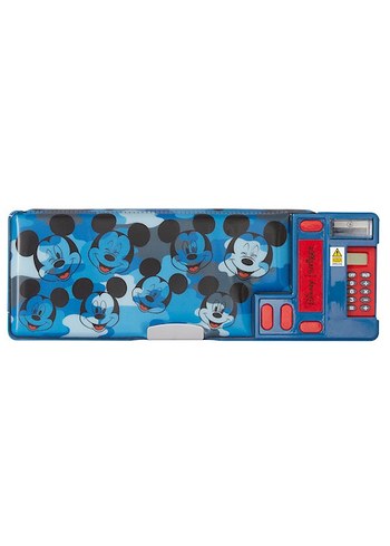 Mavi Mickey Mouse Baskılı Fermuarlı Kalemlik