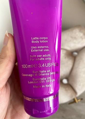  Beden Renk VERSACE DYLAN PURPLE BODY LOTION 200 ML