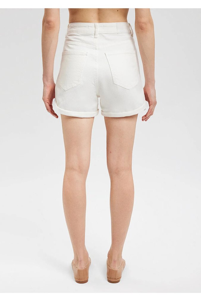 Clara All Blue Kırık Beyaz Jean Şort - Görsel 5