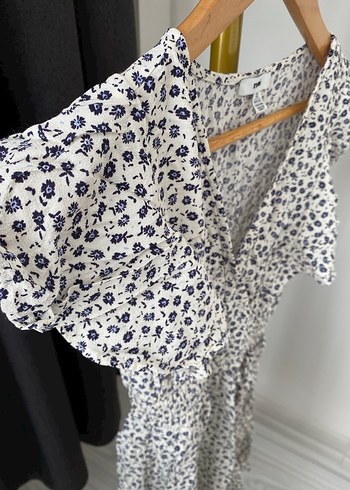 Mavi Marka Çiçek Desenli Elbise - Görsel 4