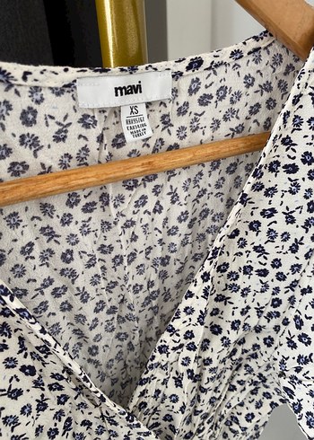 Mavi Marka Çiçek Desenli Elbise - Görsel 2