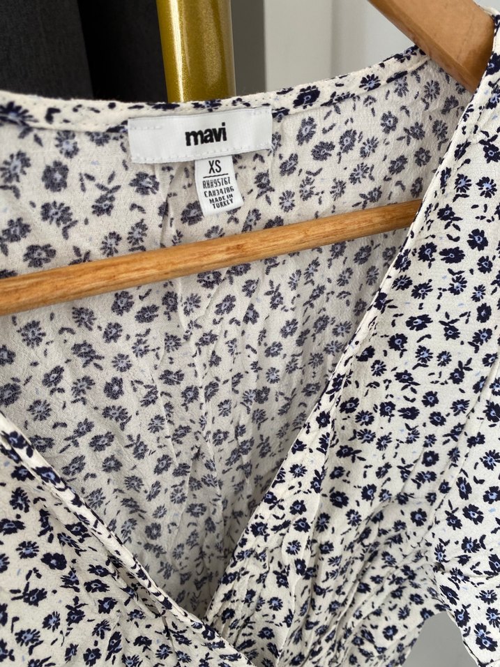 Mavi Marka Çiçek Desenli Elbise - Görsel 2