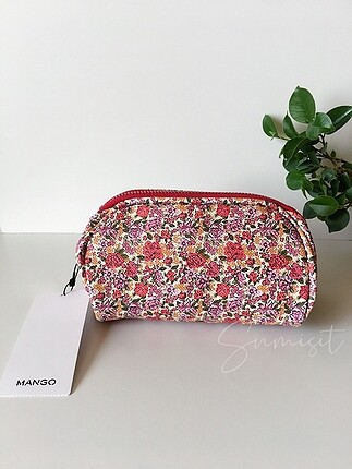Mango Çiçek Desenli Kozmetik Çantası