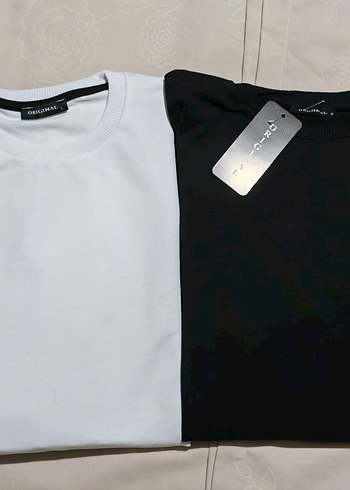 2'li unisex sweatshirt Siyah-Beyaz