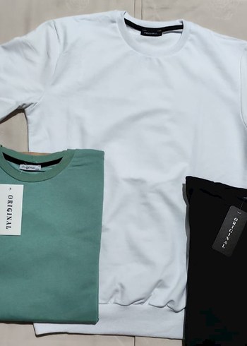 Diğer 4'lü paket unisex sweatshirt Beyaz-Siyah-MintYesil-Antrasit