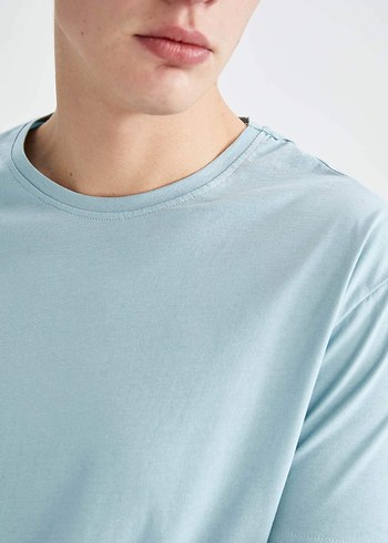Unisex Kısa kol tişört Pastel Mavi