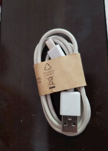 Beyaz USB Telefon Şarj Kablosu