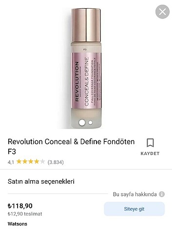 revolution conceal &define fondöten f3